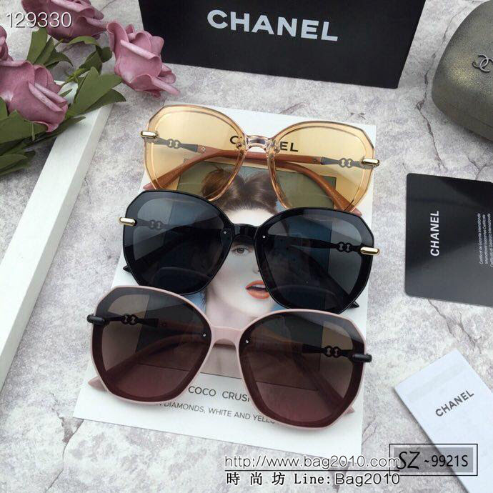 CHANEL香奈兒 寶麗來樹脂偏光鏡片 新款 小香太陽鏡 遮擋光線防輻射 9921S  lly1500